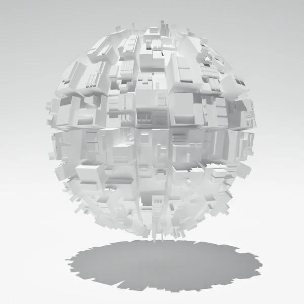 Esfera con formas geométricas abstractas — Foto de Stock
