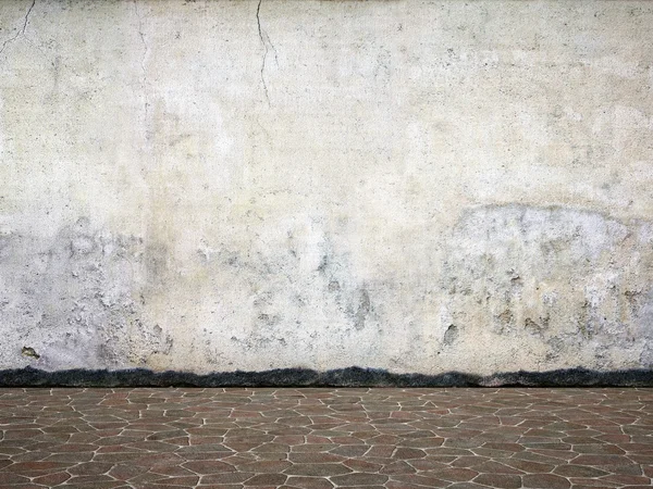 空白の汚いグランジ壁 — ストック写真
