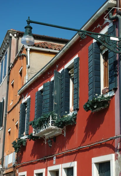 Velhas casas de Veneza, Itália — Fotografia de Stock