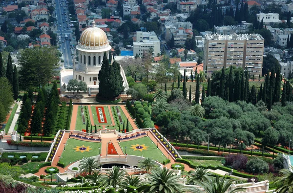 バハイ寺院庭園、ハイファ、イスラエル — ストック写真