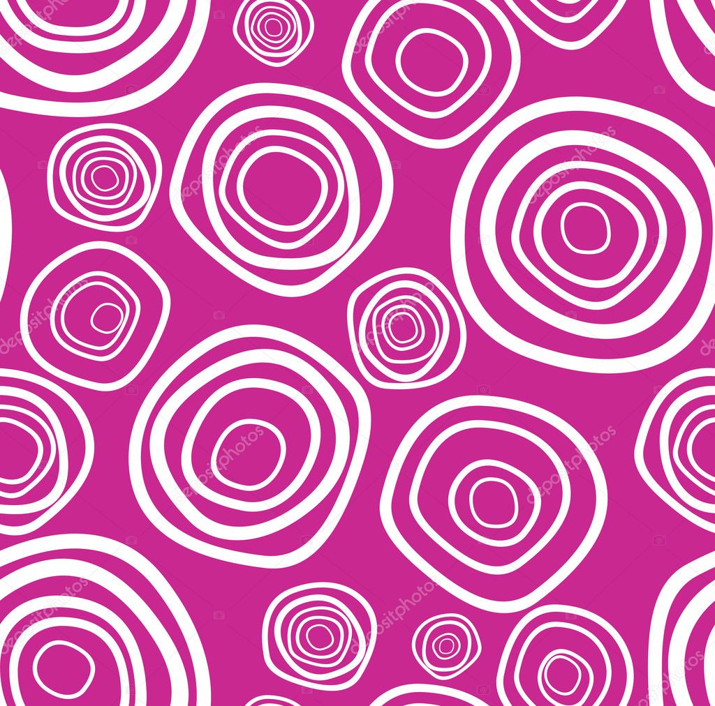 Seamless vector handdrawn purple circle texture