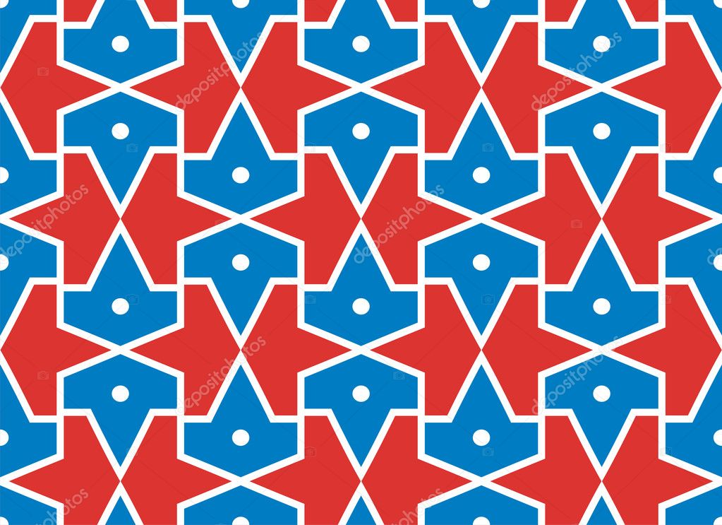 Seamless traditional vector islamic pattern -girih