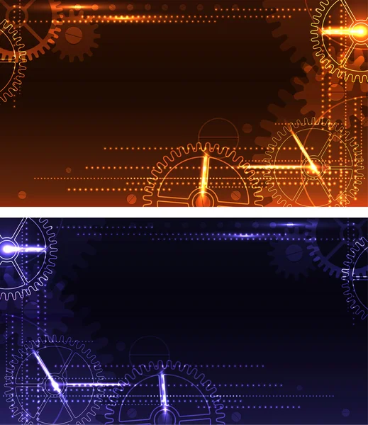 Fond lumineux stylisé au format grand écran — Image vectorielle