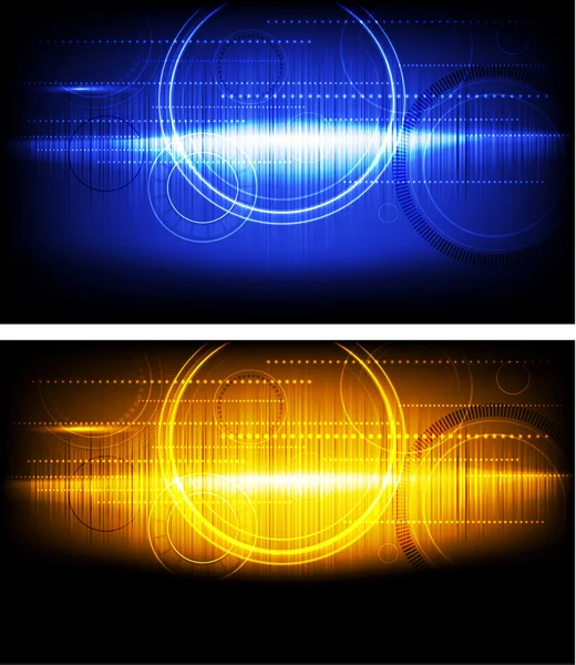 Fond lumineux stylisé au format grand écran — Image vectorielle