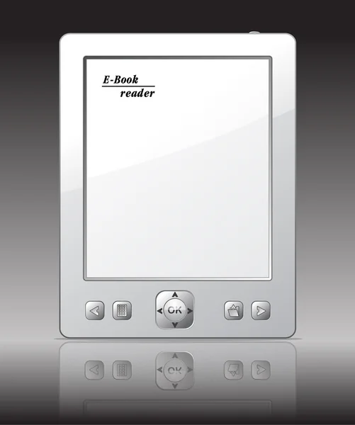 E-Book reader, vector illustration — Stock Vector