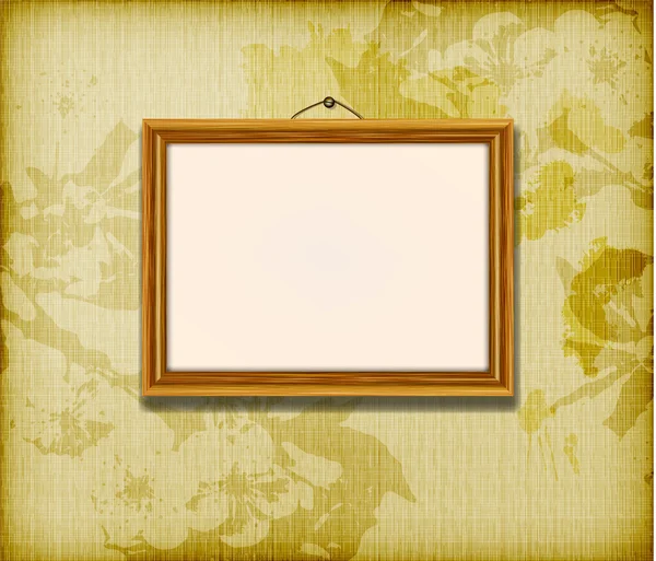 Old wooden frame — Stock Vector