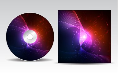 CD cover design clipart