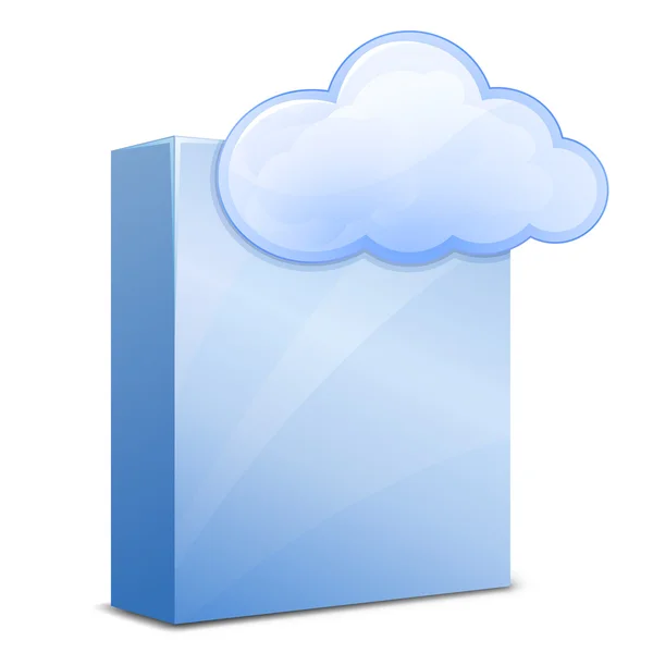 Servizio software cloud — Vettoriale Stock