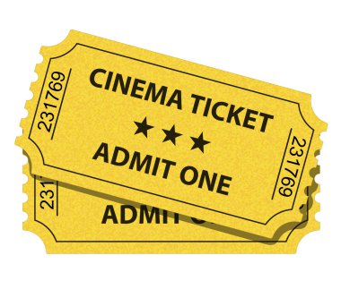 Cinema ticket clipart