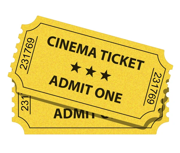 Biglietto cinema — Vettoriale Stock