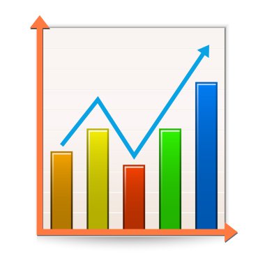 Chart. Reports clipart