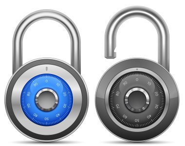 Combination Lock Collection clipart