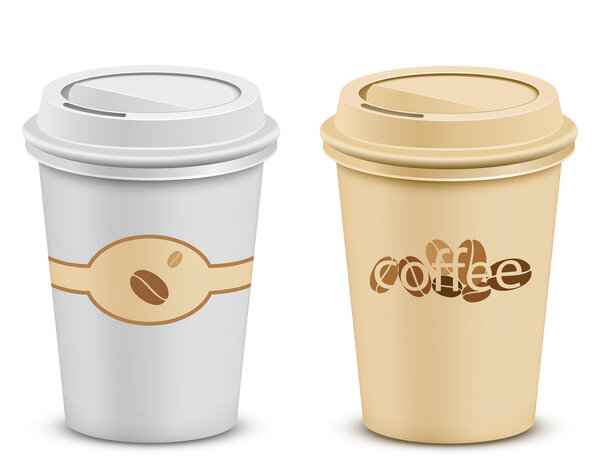 Plastic coffee cups with lid