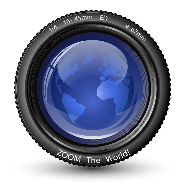 Dünya zoom! — Stockvector