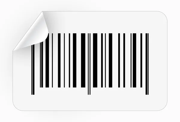 Sticker met streepjescode — Stockvector