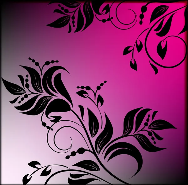 Floral ornamental background — Stock Vector