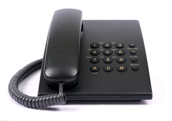 Fekete telefon — Stock Fotó