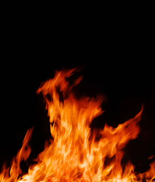 黑上发生的火灾 — 图库照片