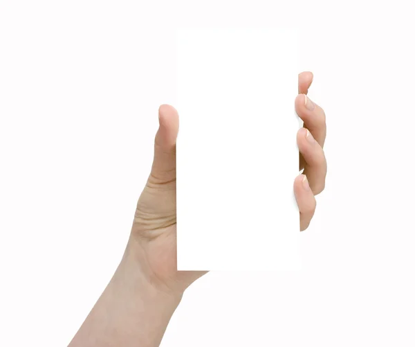 Hand whit a card — Stock Photo, Image