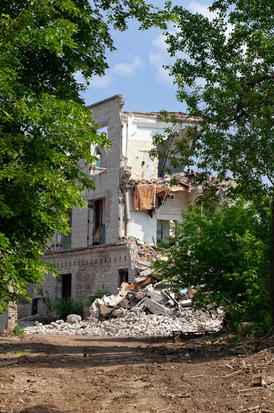 Zničená budova — Stock fotografie