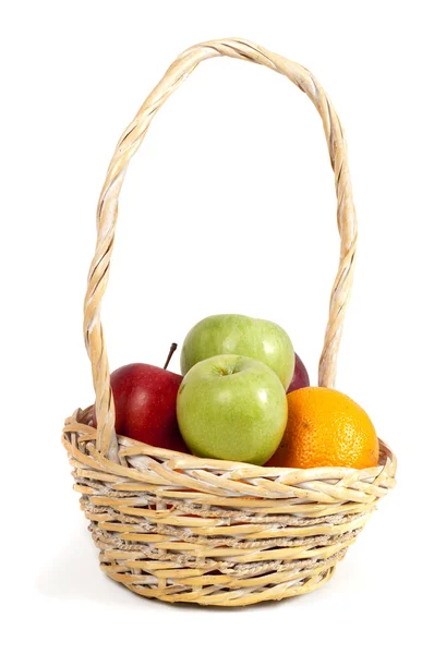 Basket with fruits — Stock Photo, Image