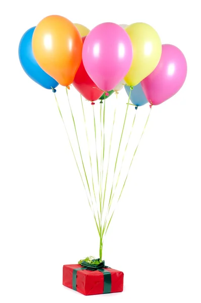 Mångfärgade luftballonger — Stockfoto