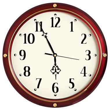 Red clock clipart