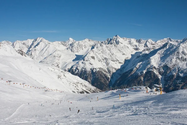 Ski resort Solden. Austria — Zdjęcie stockowe