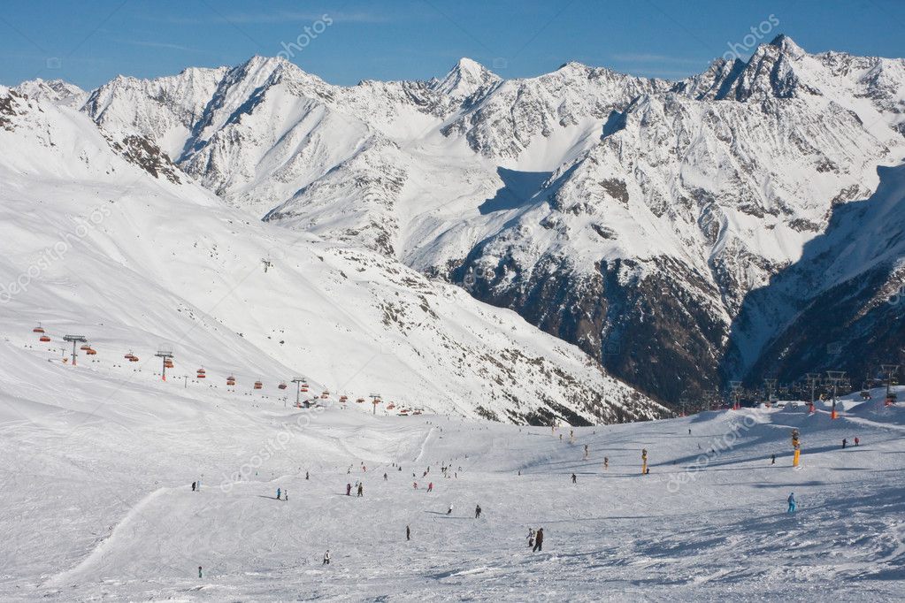 Ski resort Solden. Austria — Stock Photo © nikolpetr #6025582