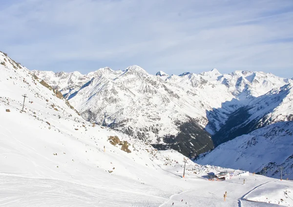 Solden Kayak Merkezi eteklerinde. Avusturya — Stok fotoğraf
