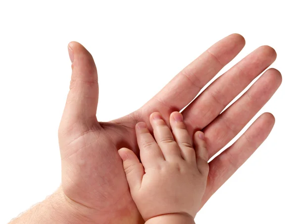 W ręce Ojca i dziecka — Zdjęcie stockowe