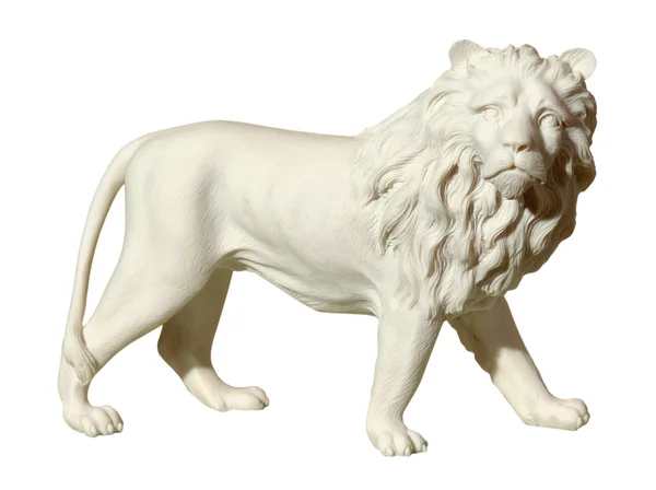 Estátua com uma figura de um leão — Fotografia de Stock