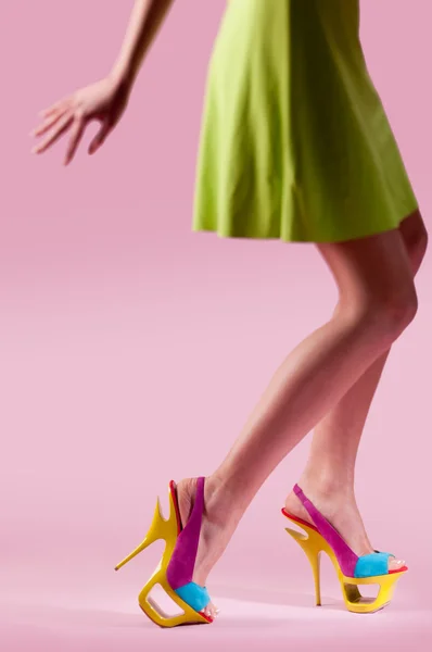 Slender legs of women — Zdjęcie stockowe