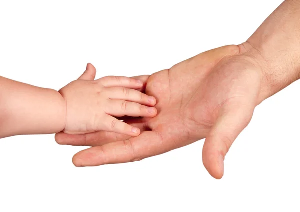 stock image Hands of a man and a child