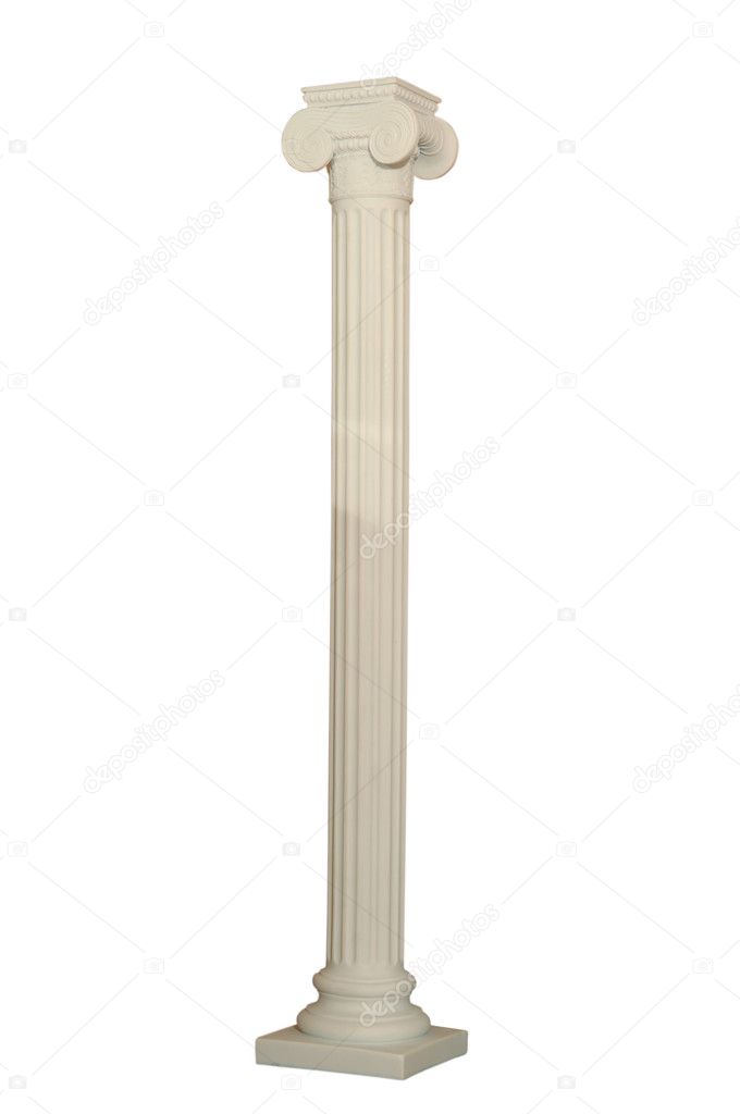 Statue of columns in Greek style
