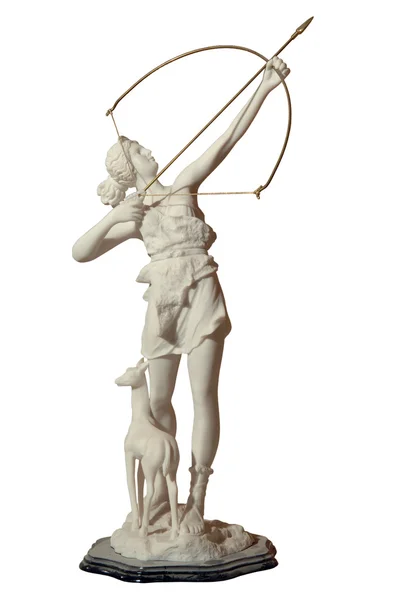 Statue of a woman with a bow — Stock Photo, Image