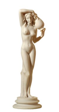 Statue of a woman with a pitcher clipart