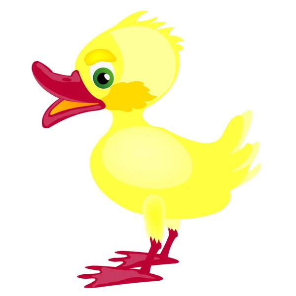 Μικρό κίτρινο κοτόπουλο — Διανυσματικό Αρχείο
