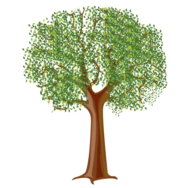 Baum mit Blech — Stockvektor