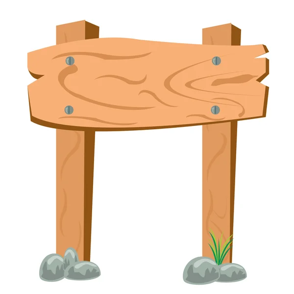 Pointeur de panneau en bois — Image vectorielle