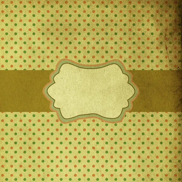 Diseño de plantilla de tarjeta de felicitación retro — Foto de Stock