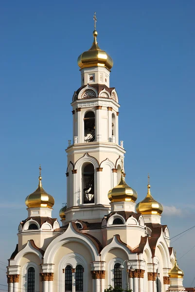 Ortodoxa Kyrkan Klocktornet Jekaterinburg Som Förstördes Sovjettiden 1930 Sedan 2006 — Stockfoto