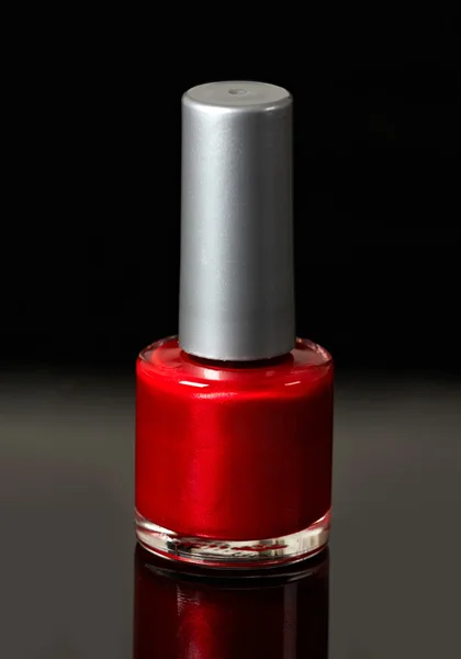 Verniz de unhas vermelho — Fotografia de Stock