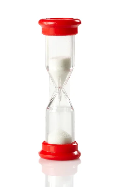 Reloj de arena roja — Foto de Stock