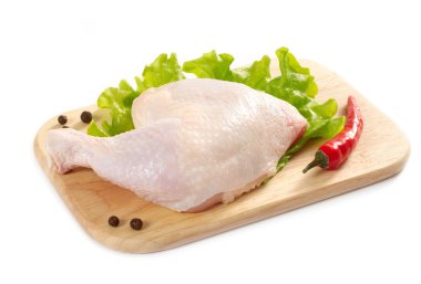 Raw chicken leg clipart