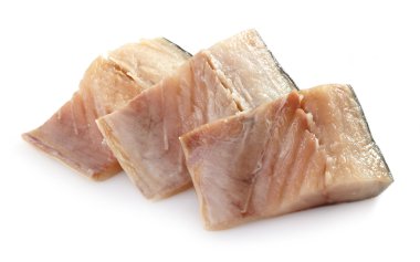 Fresh raw mackerel pieces clipart