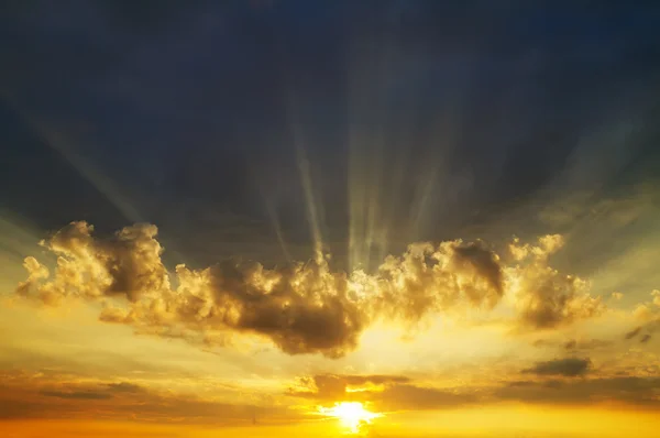 Východ slunce obloha — Stock fotografie