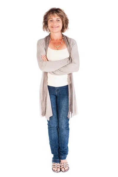 Senior woman in casuals — Stock Photo, Image