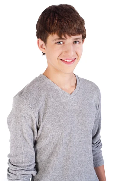 Handsome caucasian young boy — Stock Photo, Image