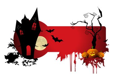 Scary halloween night clipart